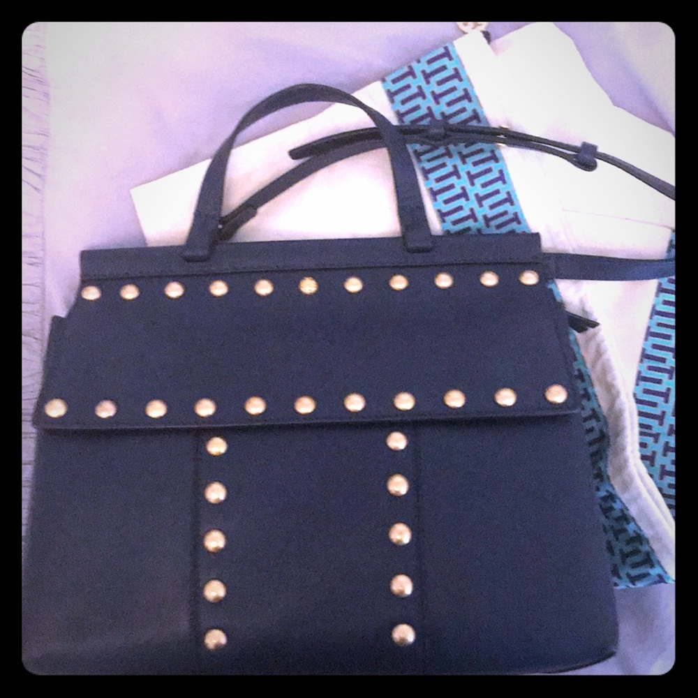 Tory Burch Womens T Stud Satchel